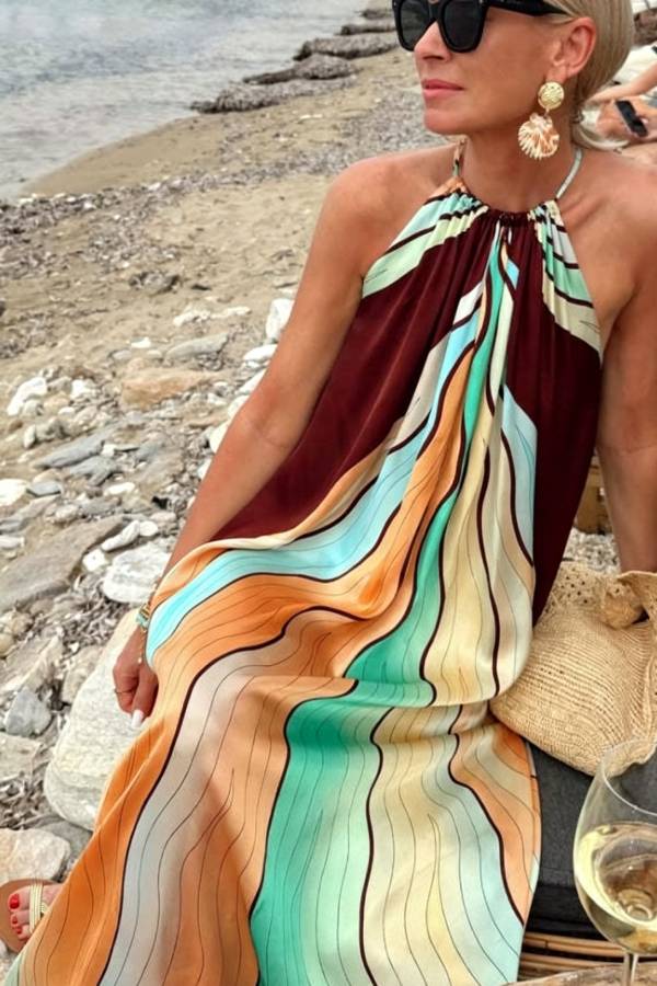 Vestido Largo Brisa Tropical de Verano
