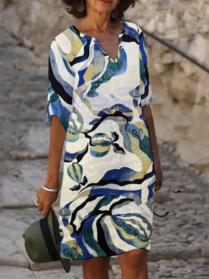 Vestido Midi Lienzo Creativo