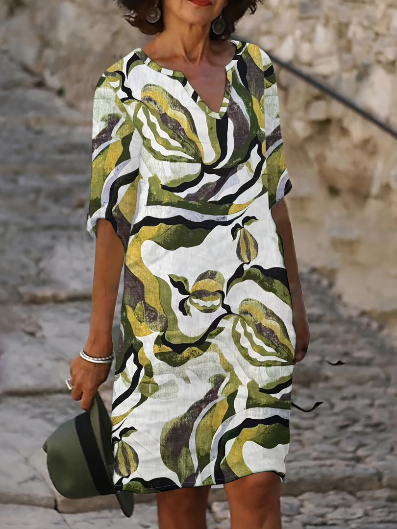 Vestido Midi Lienzo Creativo