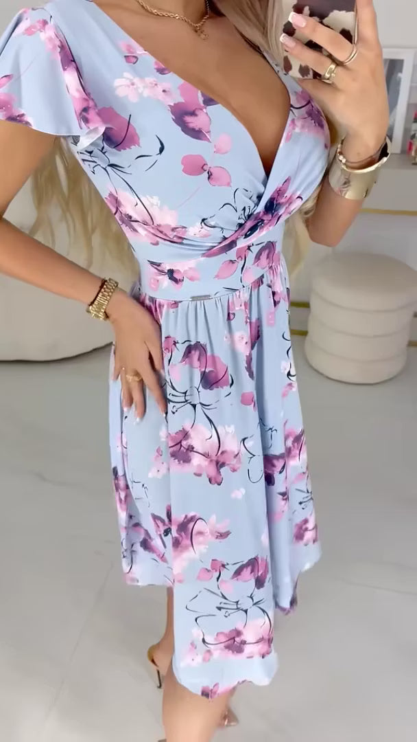 Vestido Midi Estampado Gardenia