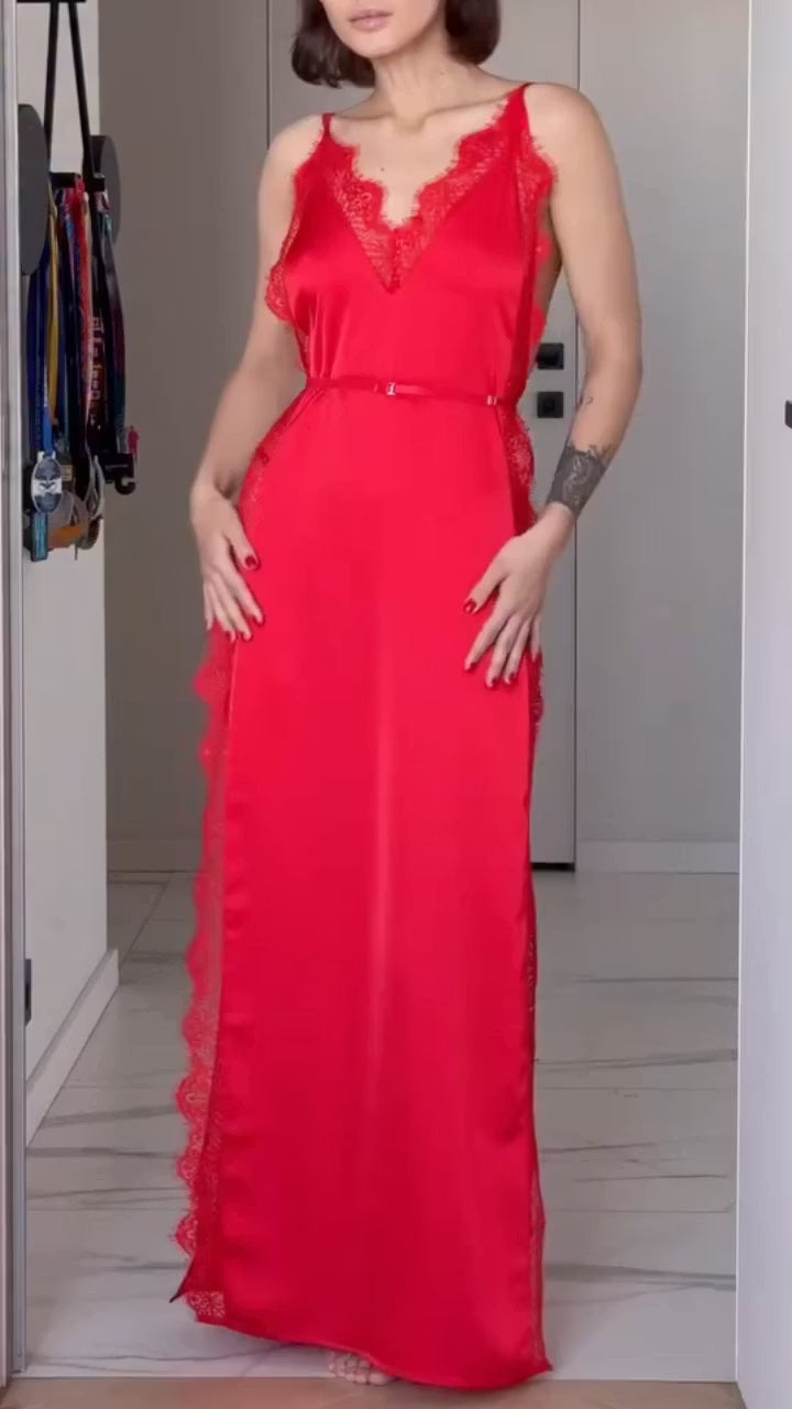 Vestido Lencero Noche de Encaje
