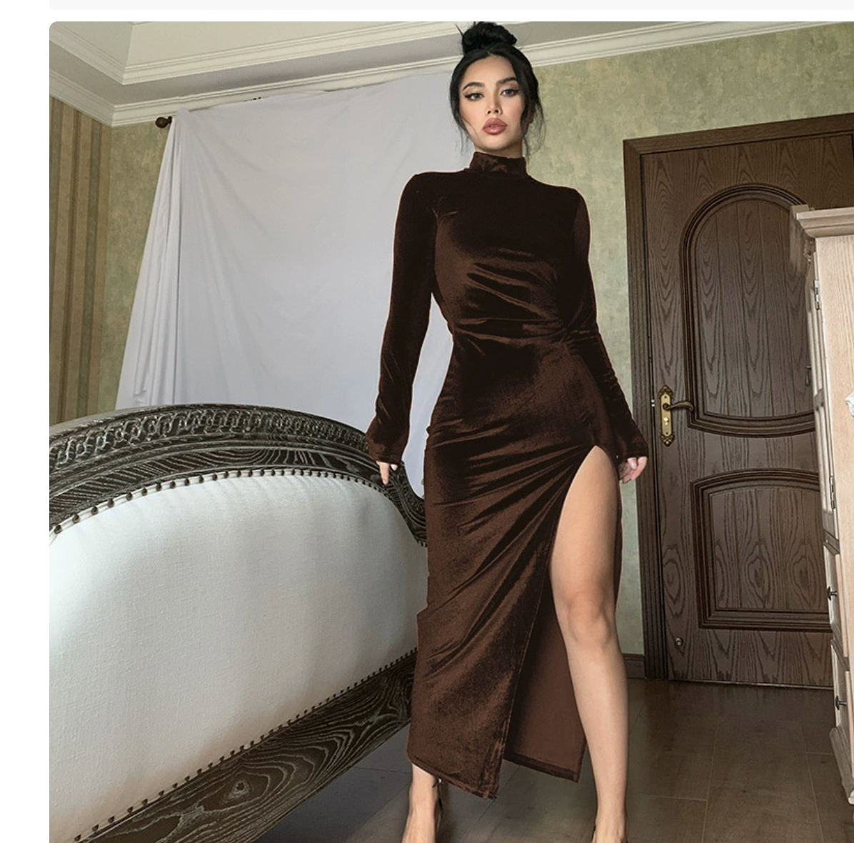 Vestido Velvet Night Elegance