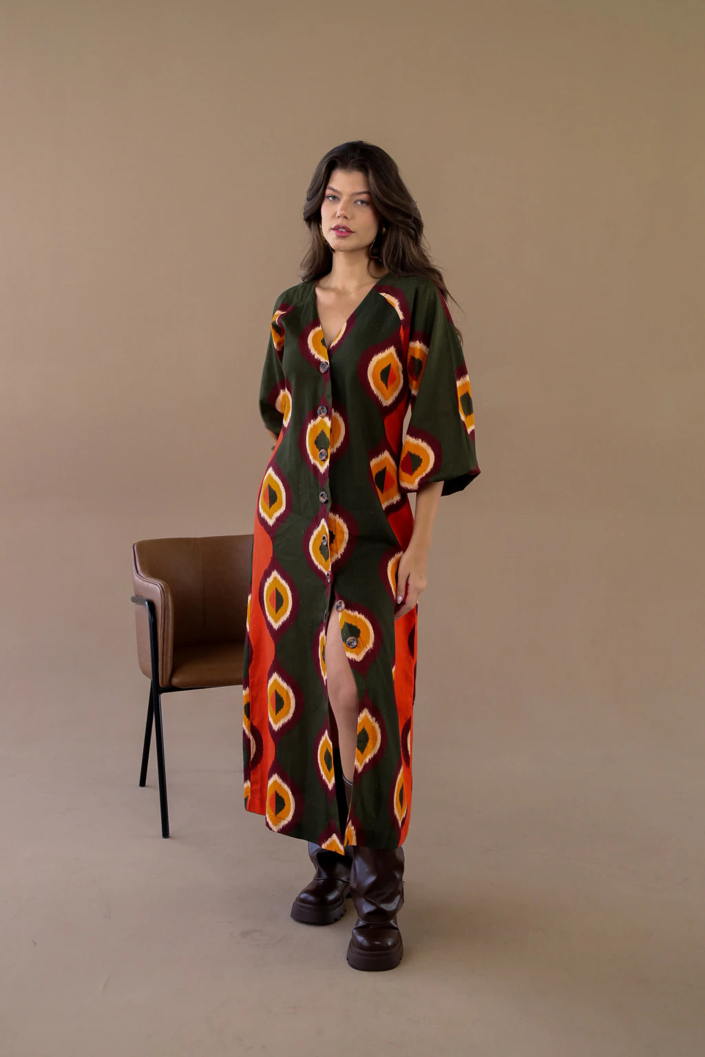 Vestido Maxi Azahar Étnico