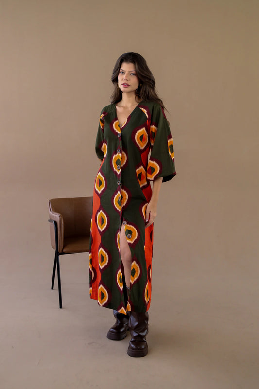Vestido Maxi Azahar Étnico