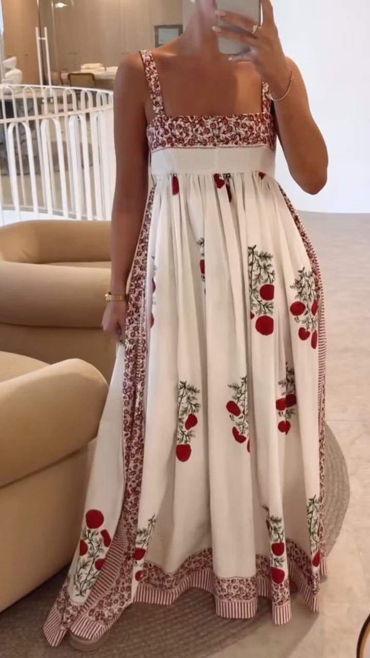 Vestido Maxi Bohemio Frutal