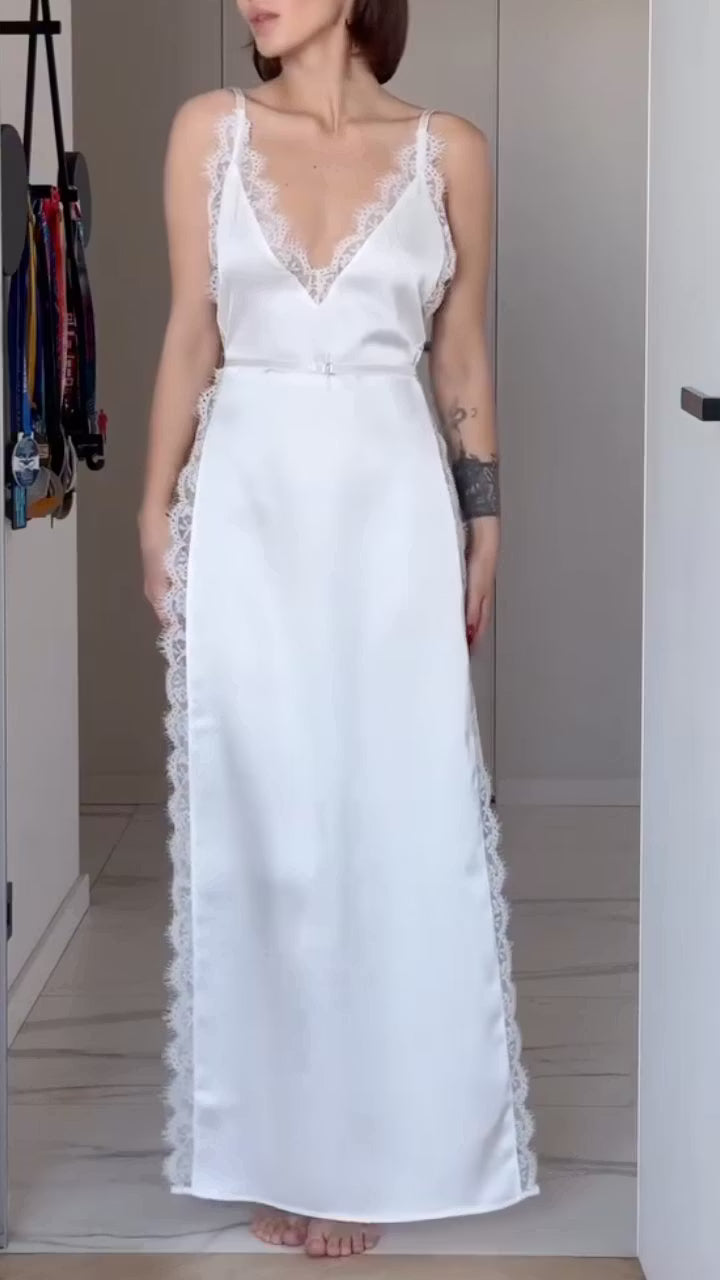 Vestido Lencero Noche de Encaje