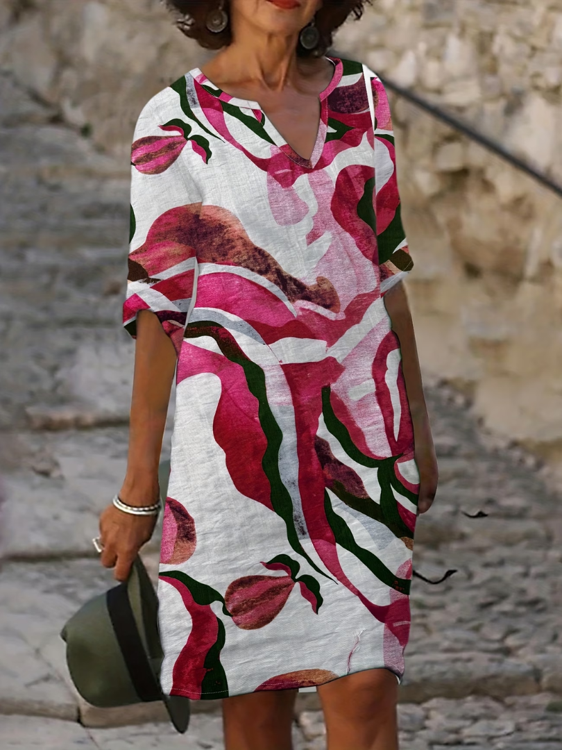 Vestido Midi Lienzo Creativo