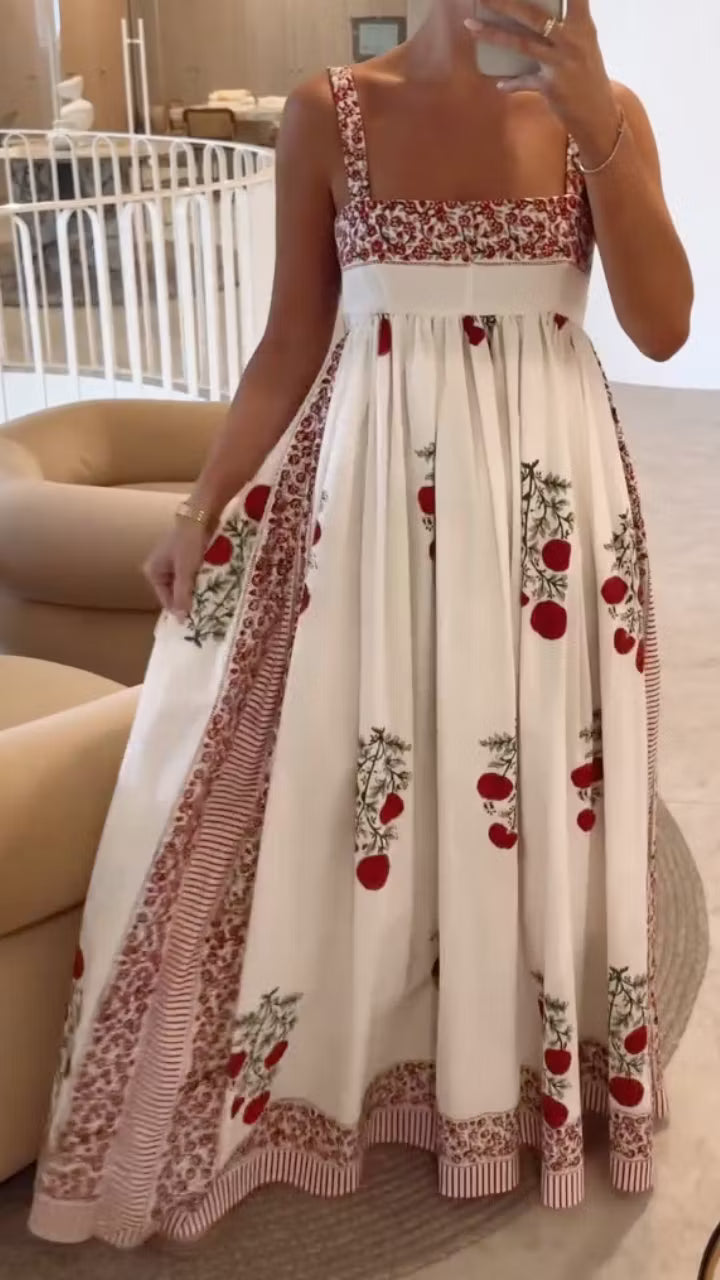 Vestido Maxi Bohemio Frutal