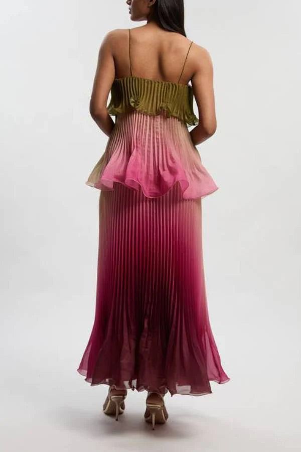 Vestido Plisado Elegancia de Verano Premium