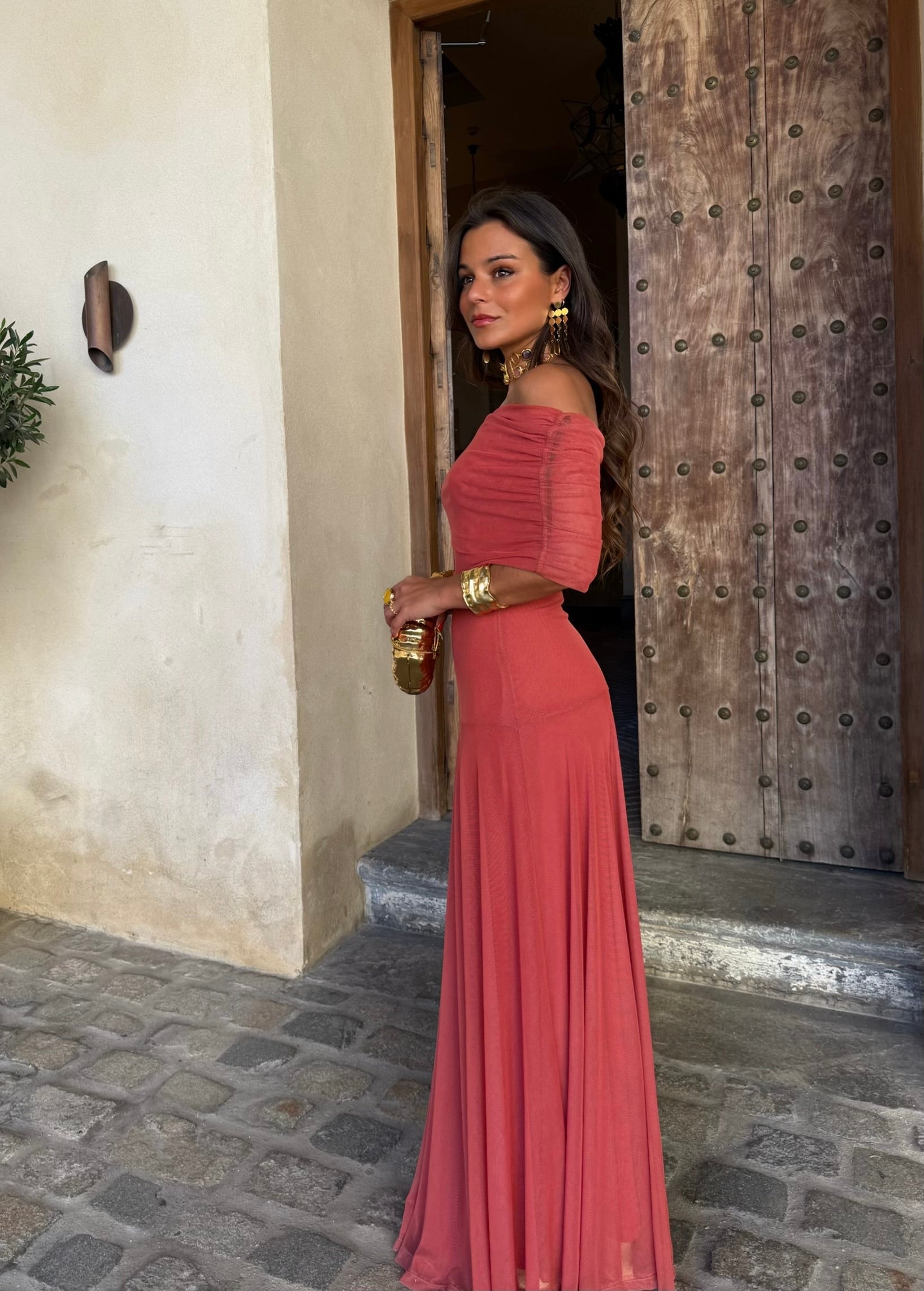 Vestido Toledo Salmon