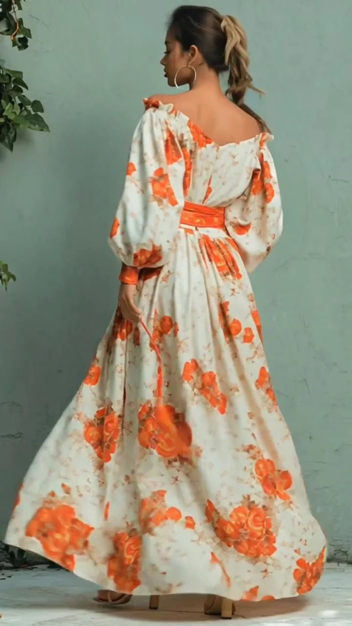 Vestido Glam Romance Otoñal
