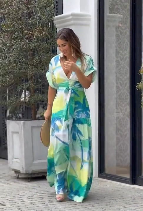 Vestido Maxi Paraíso Tropical