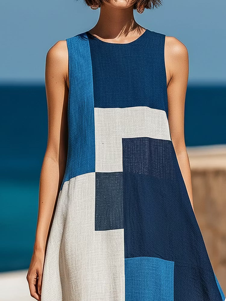 Vestido Maxi Block Mediterráneo