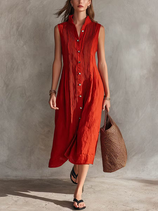Vestido Casual Plisado Andrea
