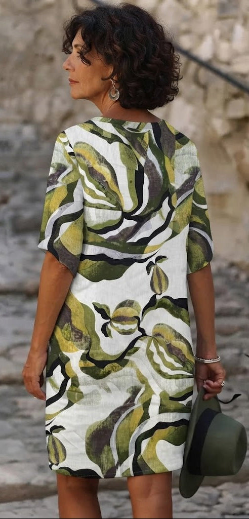 Vestido Midi Lienzo Creativo
